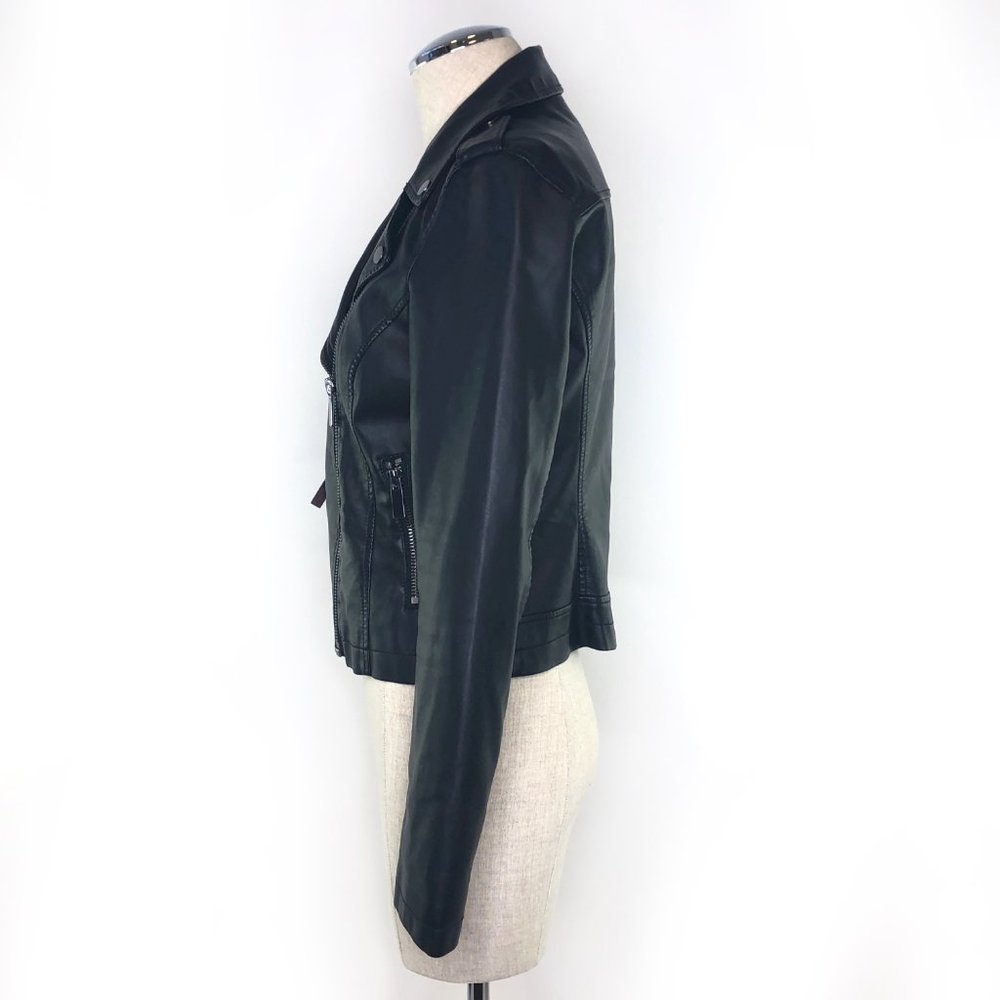 NEW YORK & COMPANY Faux Leather Moto Jacket #AI18 - Picture 6 of 10